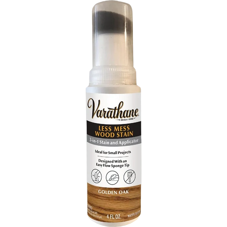 Breathable Rust-Oleum Varathane Golden Oak Less Mess Wood Stain 4 oz. Safe