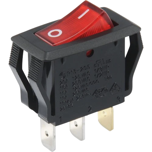 Expertly Made Hillman 393323 SPST Light Rocker Switch w Red Lens Detailed