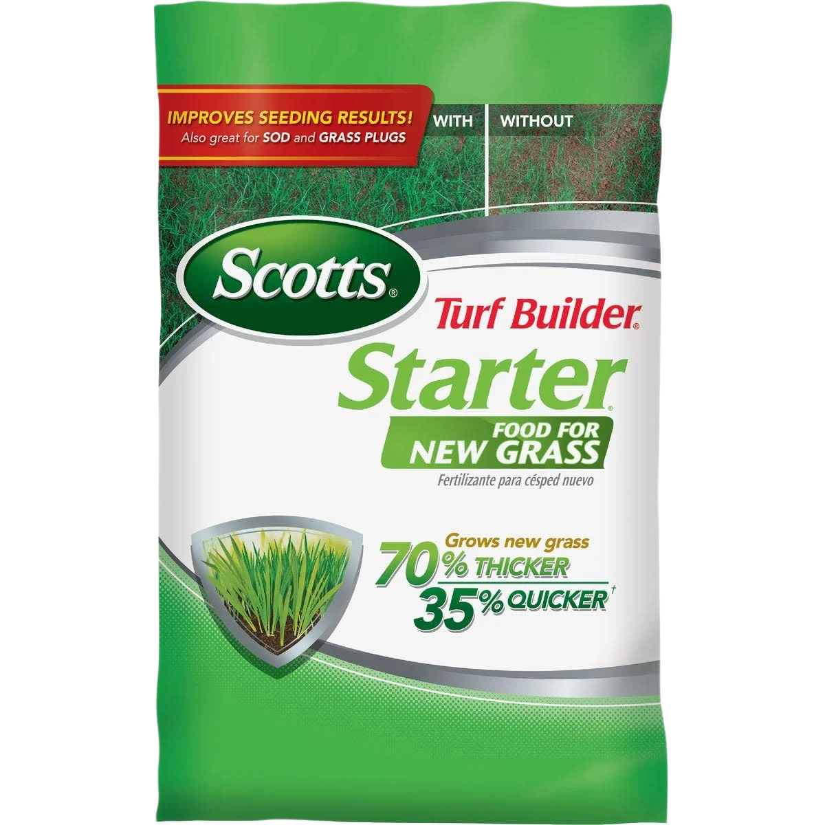 Secure Scotts Turf Builder Starter Fertilizer for New Grass 15 lbs. Safe