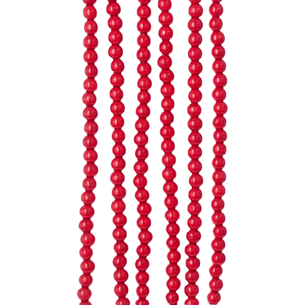 Enhanced Kurt S. Adler Wooden Red Beaded Garland Superior