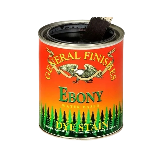 Comfortable General Finishes Ebony Water Base Dye Stain Pint Responsible
