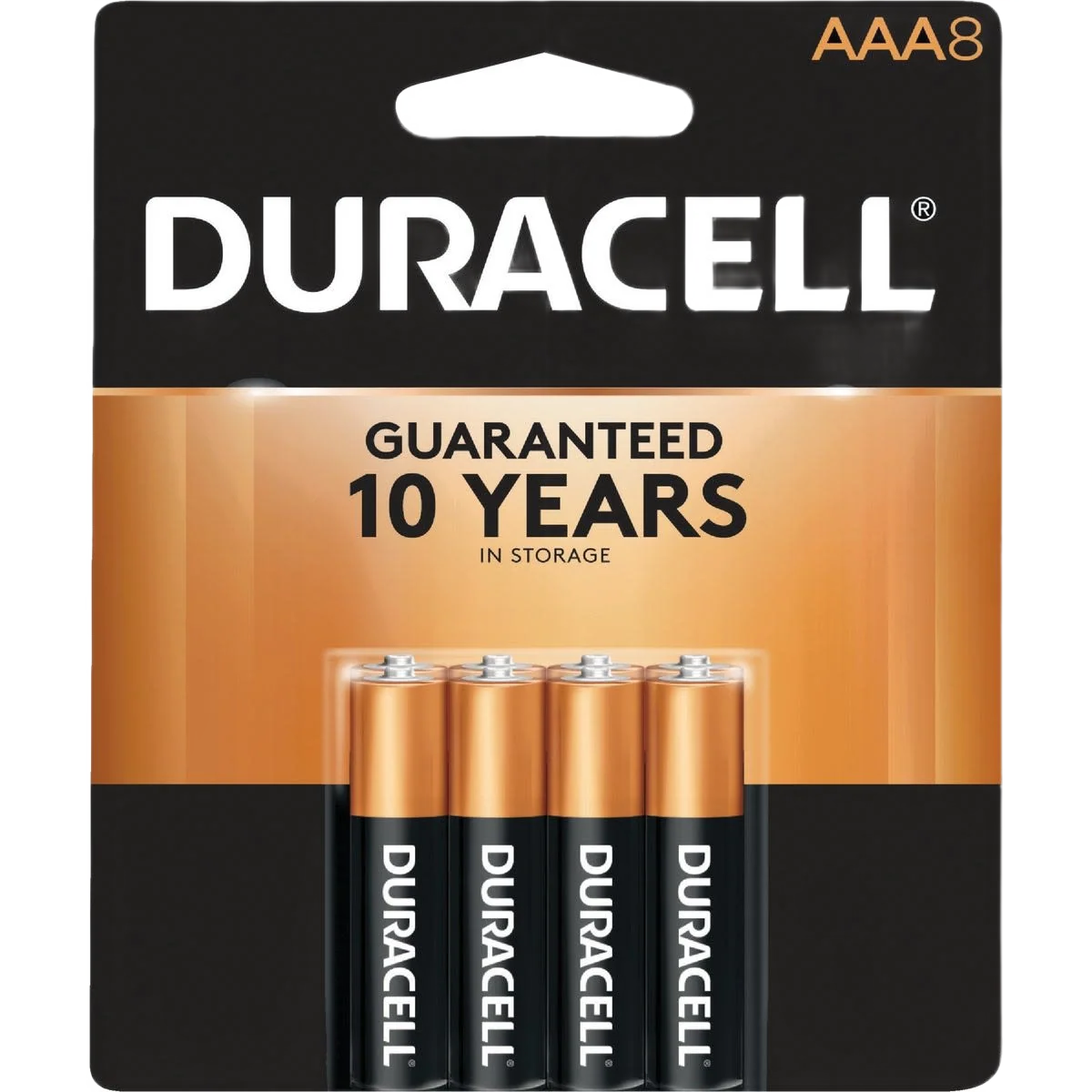 Stylish Duracell Coppertop AAA Alkaline Battery 8-Pack Authentic