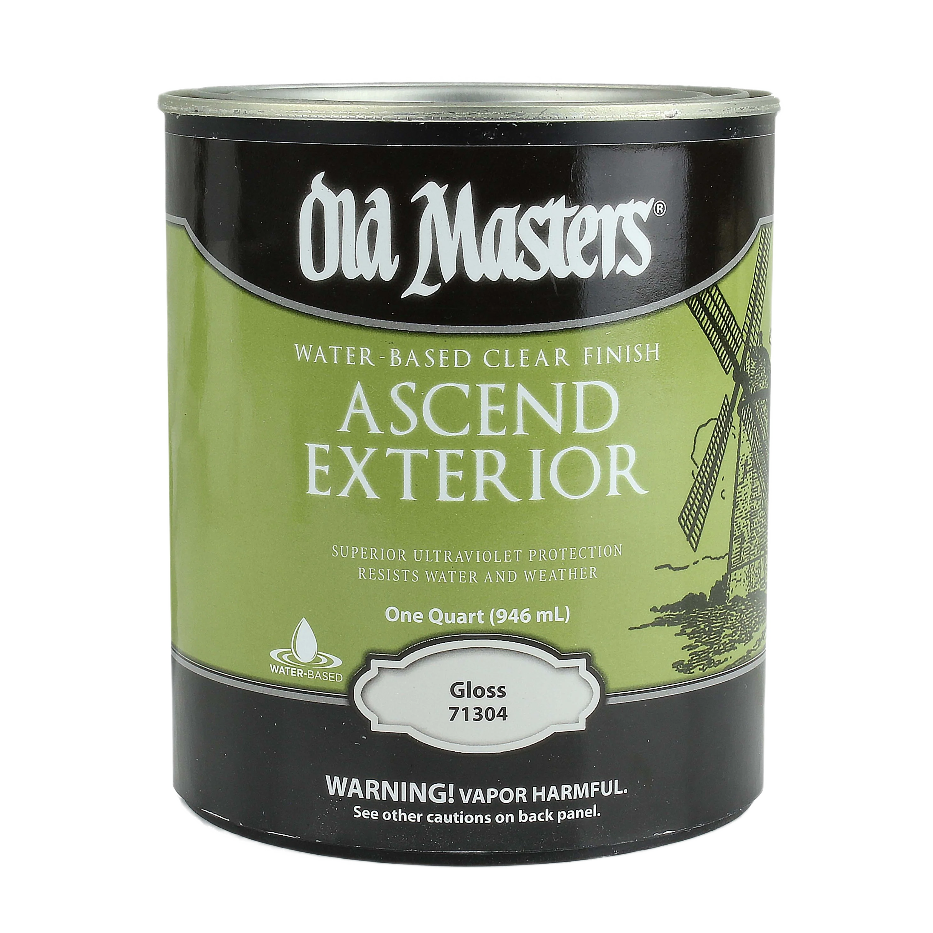 Comfortable Old Masters Ascend Exterior Water Base Gloss Clear Finish Quart Luxury