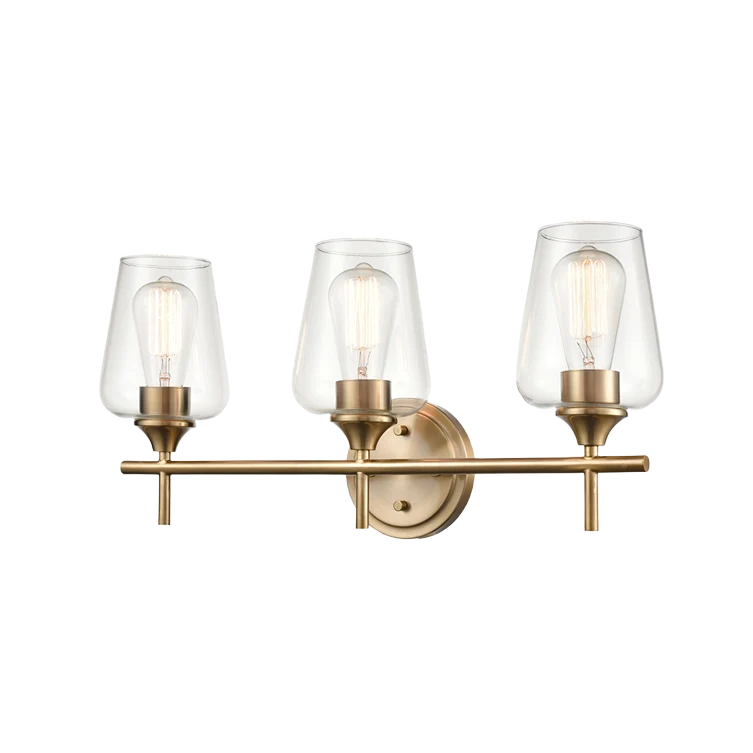 Smooth Millennium Lighting Ashford Modern Gold Three Light Vanity Original