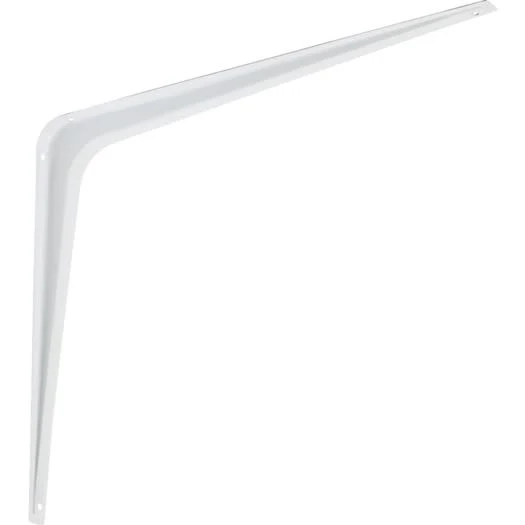 Organic National Hardware 12 D. x 14 H. White Steel Shelf Bracket Superior