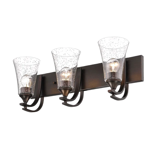 Solid Millennium Lighting 3 Fixture Rubbed Bronze Natalie Sconce Orb Convenient