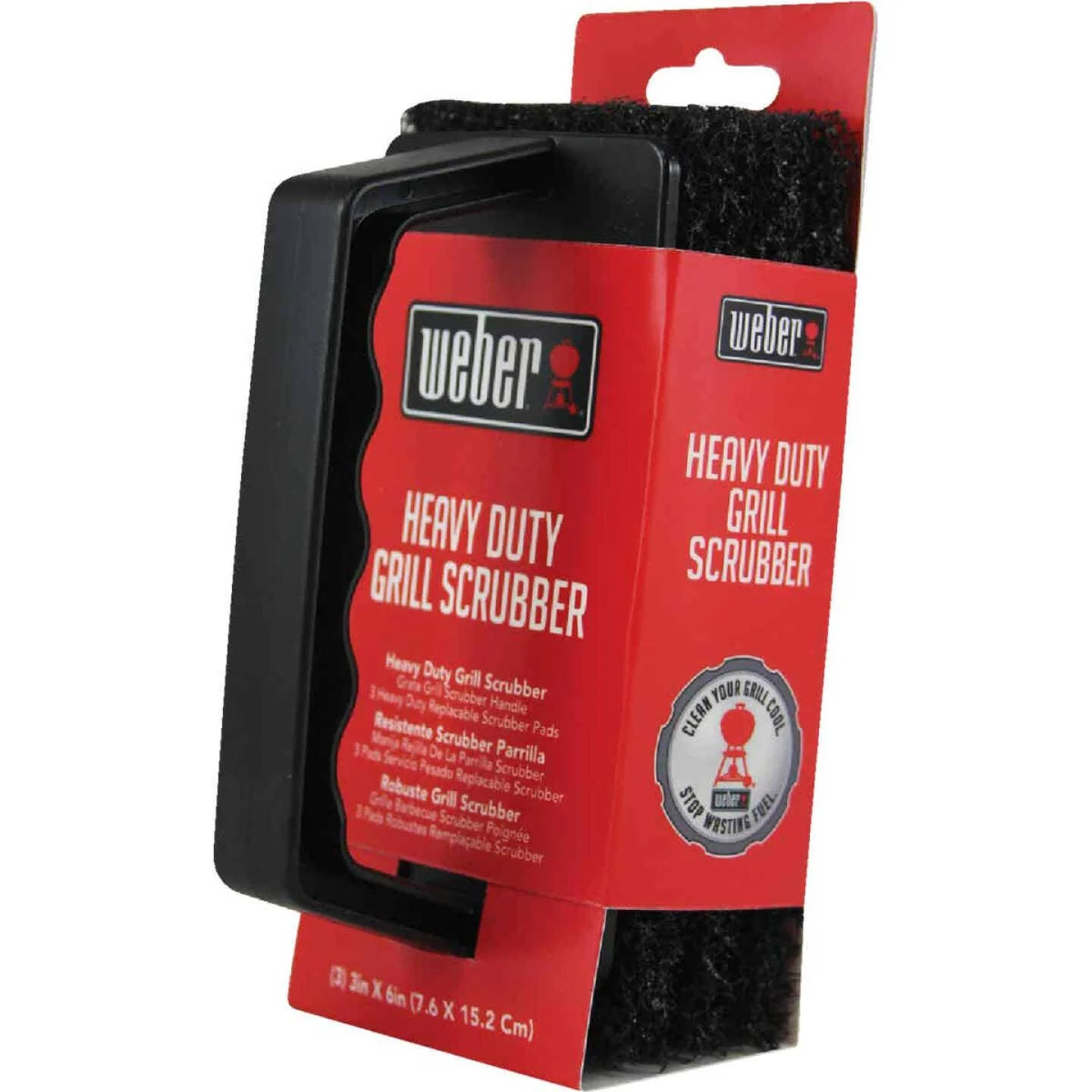 Contemporary Weber Grill Grate Scrubber Brush 6 in. Minimalist