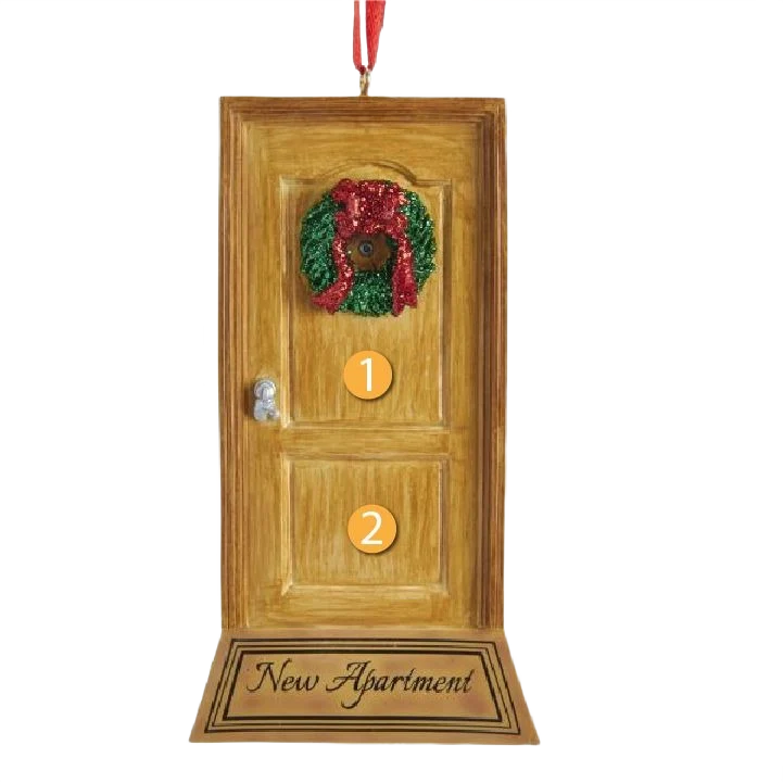 Casual Kurt S. Adler Personalized New Apartment Door Ornament First-Class