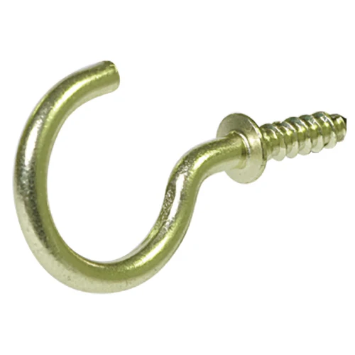 Durable Hillman 3 4 In. Solid Brass Cup Hook 50-Pack Minimalist