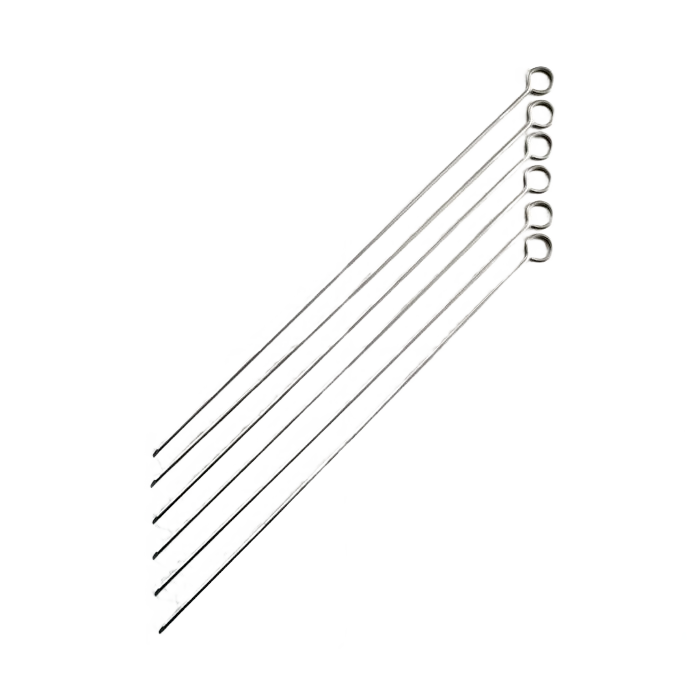 Trendy Norpro Stainless Steel Skewers Set of 6 Green
