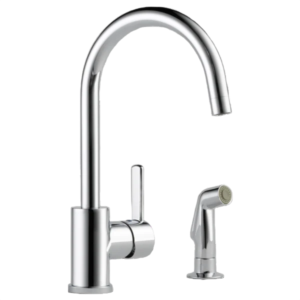 Quality Peerless Precept Chrome Single Handle Lever Kitchen Faucet with Side Sprayer Fashionable