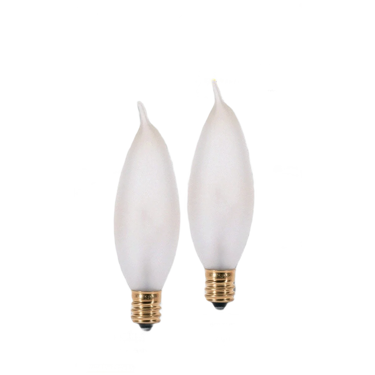 Superior Satco 25 Watt CA8 Frost Incandescent Turn Tip Decorative Light Bulb 2-Pack Selected