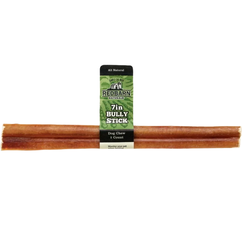 High-Quality Redbarn Natural Bully Stick 7 in. Eco-Friendly