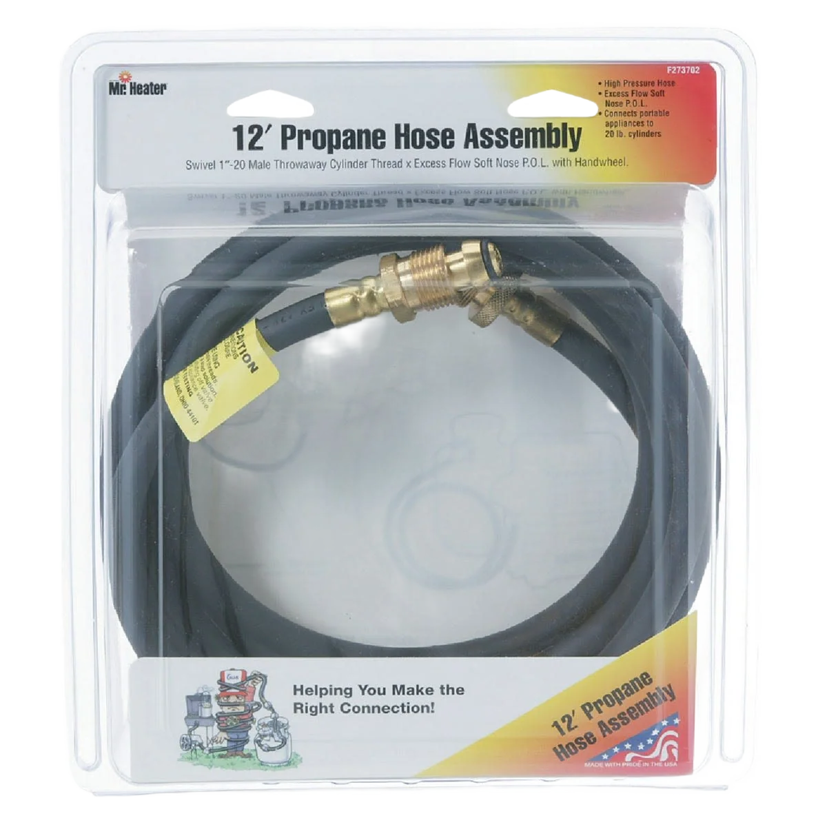 Smart Mr. Heater Buddy LP Hose Assembly 12 ft. Natural