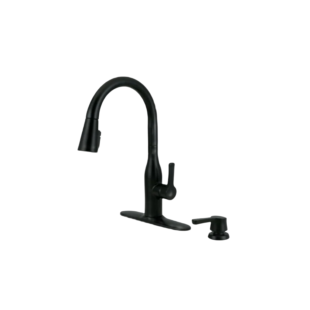 Trusted Delta Marca Black Single Handle Pull Down Faucet Advanced