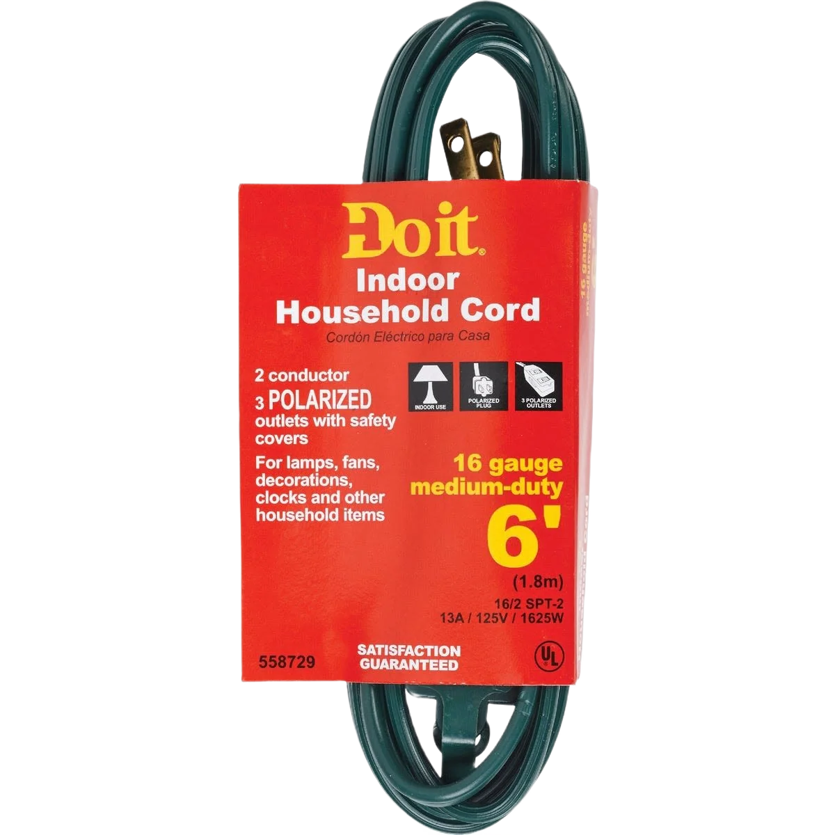 Safe Do it Green 16 2 Cube Tap Extension Cord 6 ft. Advanced