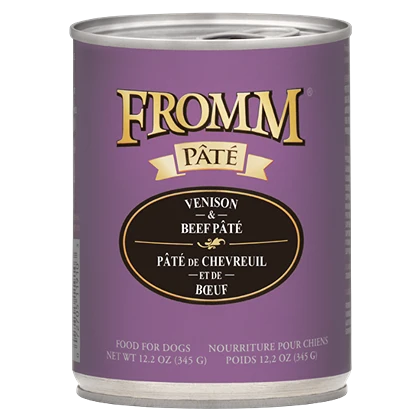 Proven Fromm Gold Venison Beef Pate Canned Dog Food 12.2 oz. Trendy