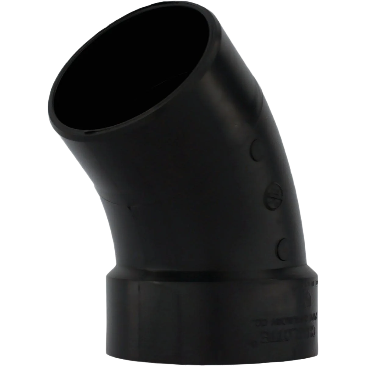 Soft Charlotte Pipe 4 In. Hub x Spigot 45 Deg. Street ABS Elbow Exceptional