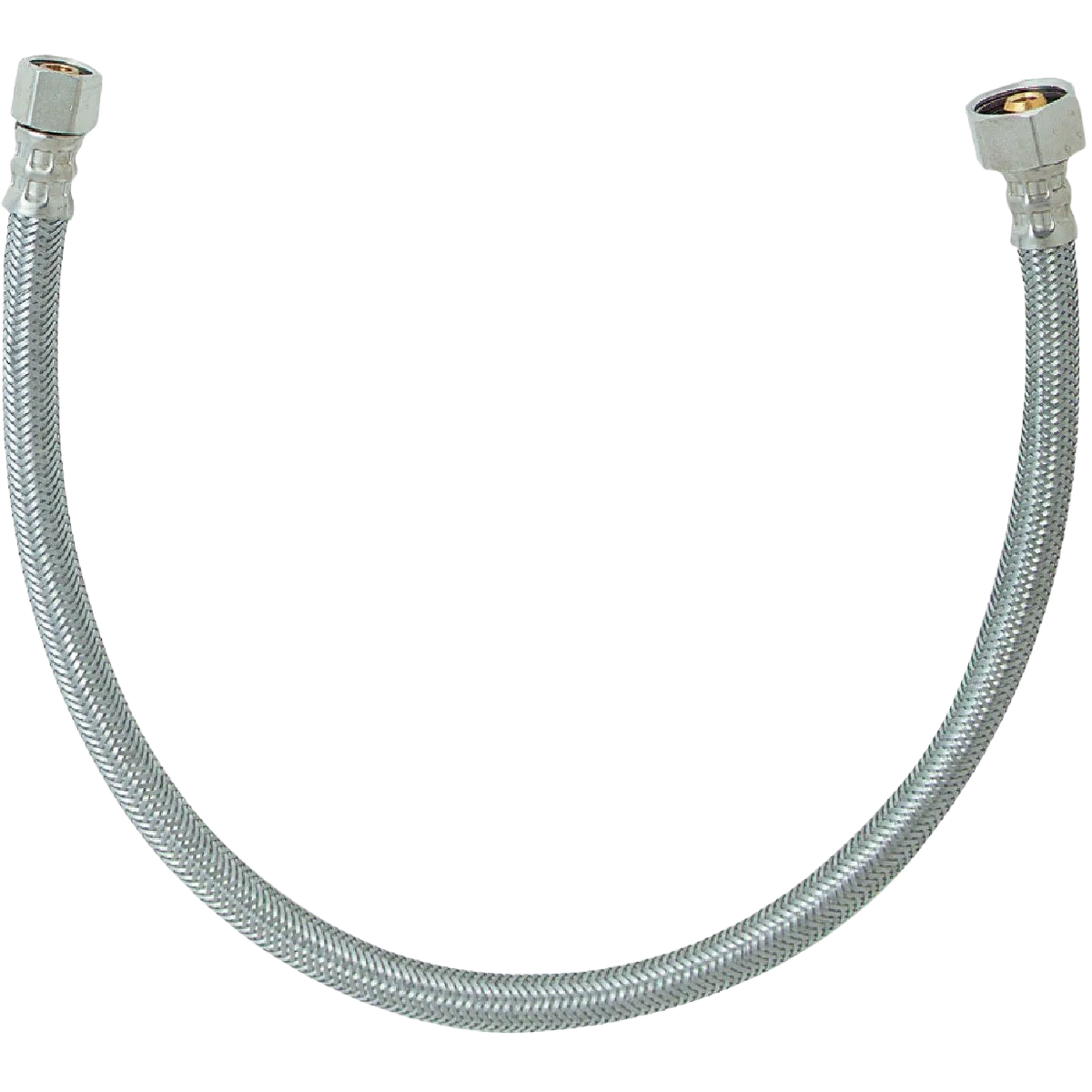 Safe Do it Stainless Steel Faucet Connector 3 8 In. C x 1 2 In. F x 20 In. L Elegant