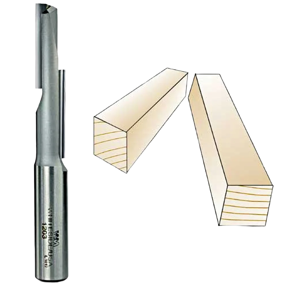 Easy-to-Use Whiteside Stagger Tooth Straight Flute Bit 1 2 in. SH x 1 2 in. CD x 2-1 8 in. CL Fine Crafted