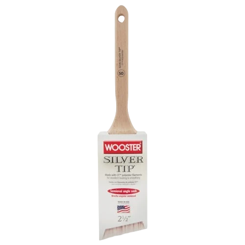 Detailed Wooster Brush 1-1 2 in. Silver Tip Semi-Oval Angle Sash Brush Trusted