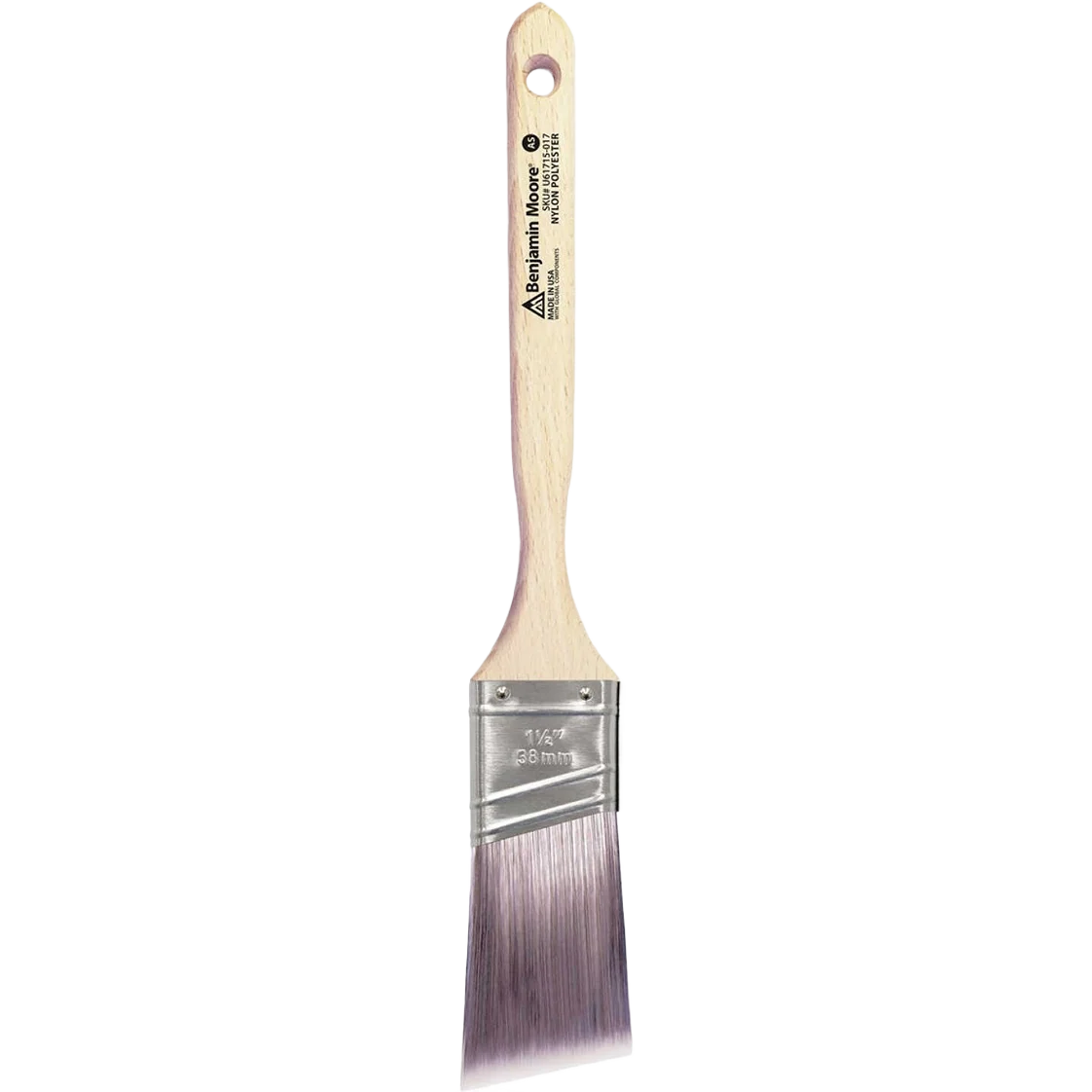 Trendy Benjamin Moore 1.5-In. Firm Nylon Polyester Angle-Sash Paint Brush Refined