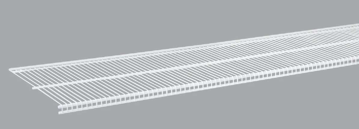 Official domRail White Profile Ventilated Closet Shelf 16 in. x 4 ft. High-Performance