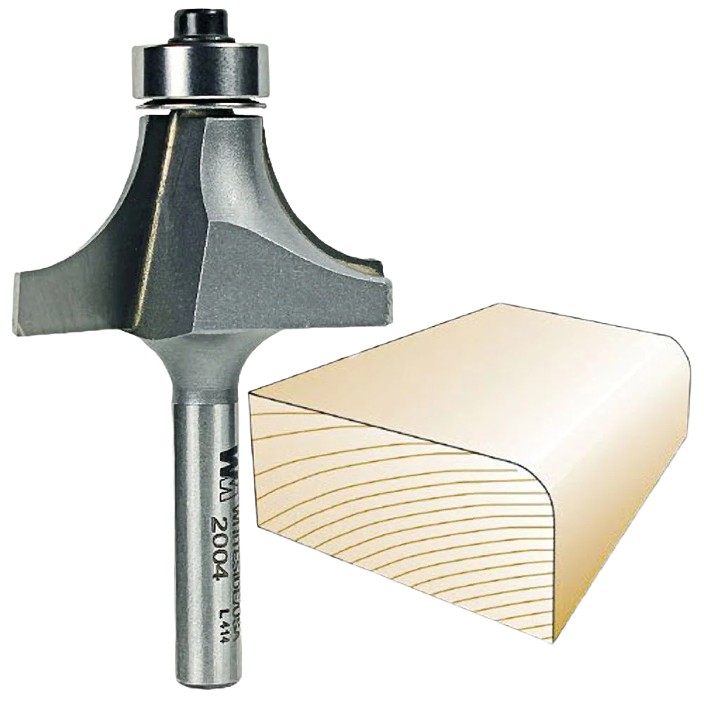 Breathable Whiteside 2004 Roundover Bit 1 4 in. SH x 1 2 in. R Secure