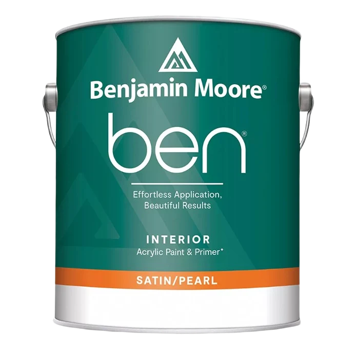 Solid Benjamin Moore Ben Satin Pearl Interior Base 2 1 gallon Original
