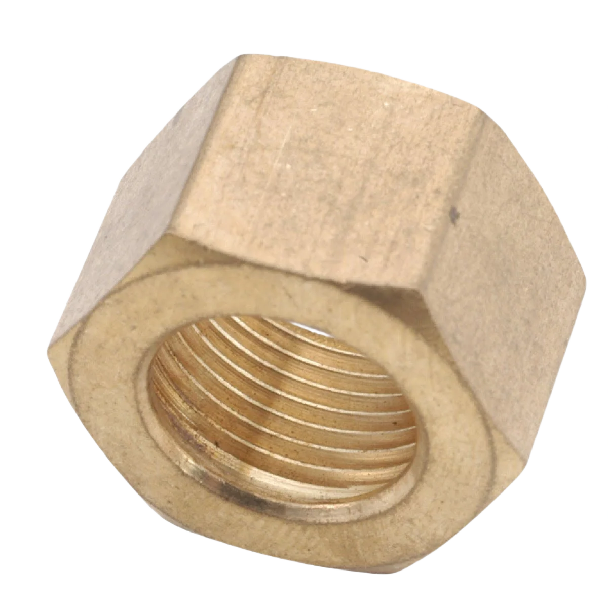 Natural Anderson Metals 1 8 In. Brass Compression Nut 3-Pack Excellent