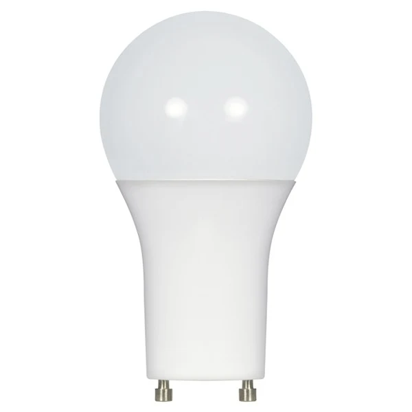 Green Satco 11 Watt A19 LED Bi-Pin GU24 Light Bulb Exclusive