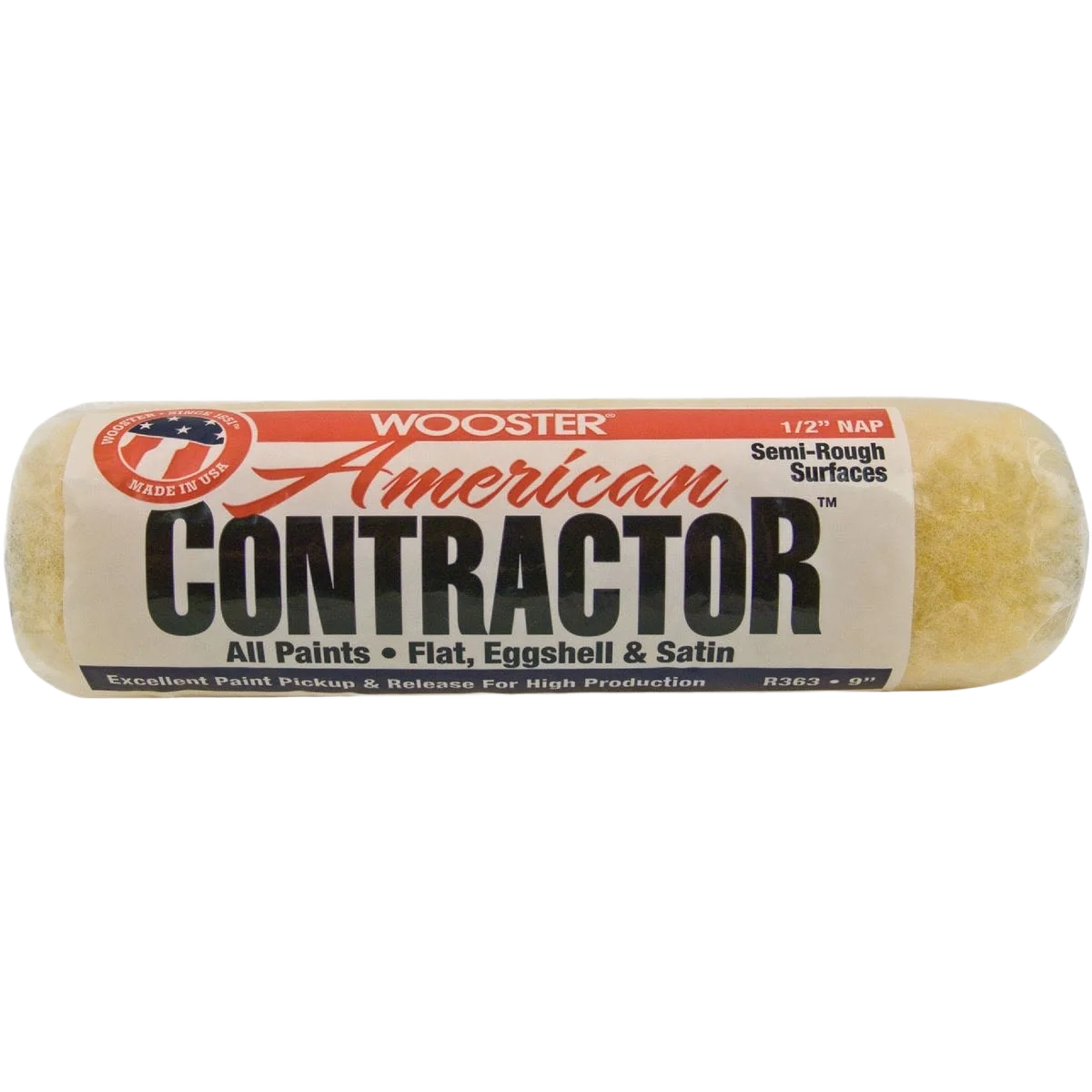 Crafted Wooster American Contractor Knit Fabric Roller Cover 9 x 1 2 in. Casual
