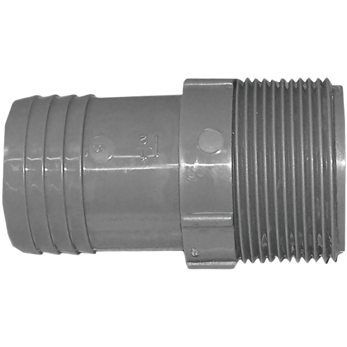 Official Boshart Polypropylene Hose Adapter 1-1 2 In. MPT x 1-1 2 In. Insert Durable