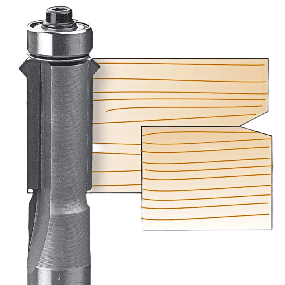 Effective Whiteside Flush Trim V-Groove Bit 1 4 in. SH x 1 2 in. CD x 1 in. CL Refined