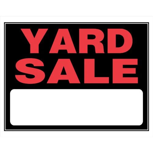 High-Performance Hillman Black Red Yard Sign 15 x 19 in. Recyclable