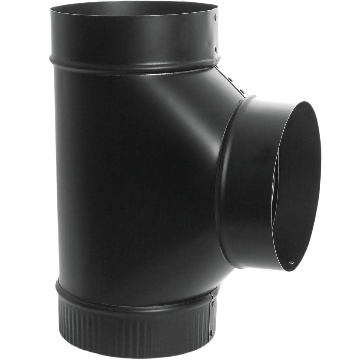 First-Class Imperial 6 In. 24 Gauge Black Tee Joint Long-Lasting