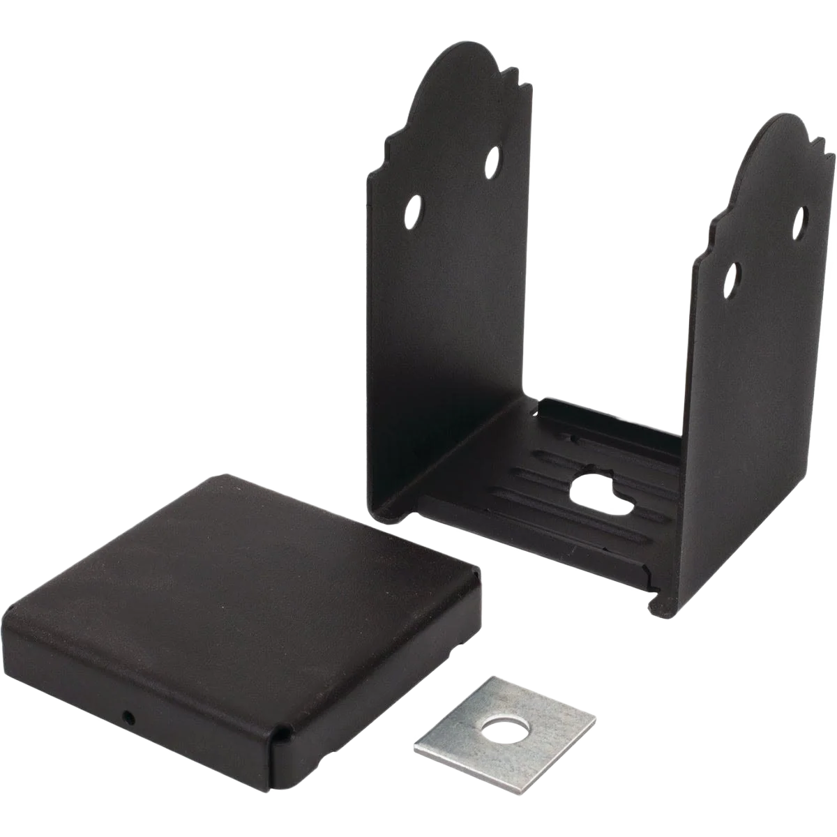 Soft Simpson Strong-Tie 6 x 6 In. APB Black ZMAX Post Base Advanced