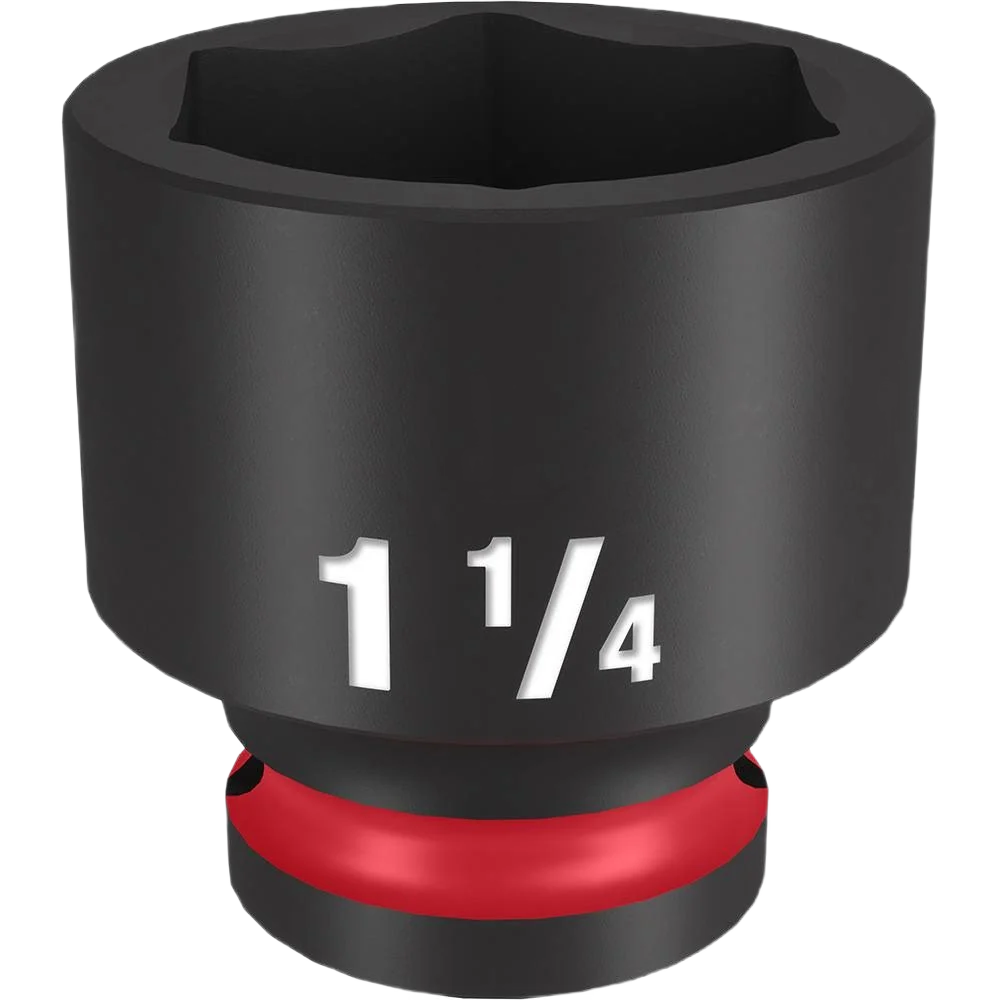 Enhanced Milwaukee SHOCKWAVE™ Impact Duty™ 1 2 Drive 1-1 4 Standard 6 Point Socket High-Grade