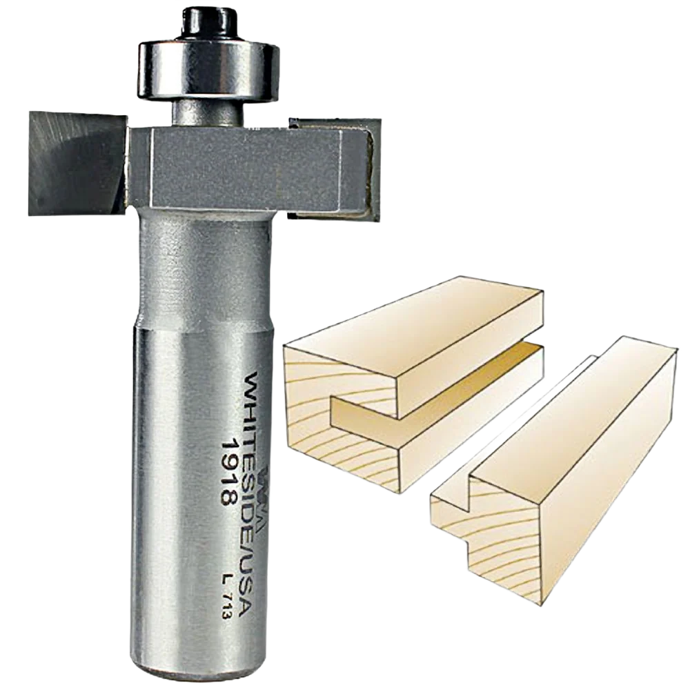 High-Quality Whiteside Slotting Rabbeting Bit 1 2 in. SH x 3 8 in. CL x 3 8 in. CD Natural