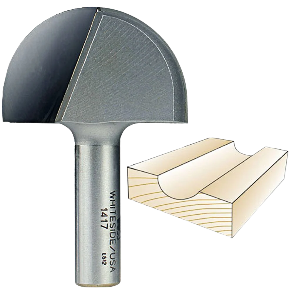 Safe Whiteside Core Box Bit 1 2 in. SH x 1 in. R x 2 in. CD Contemporary