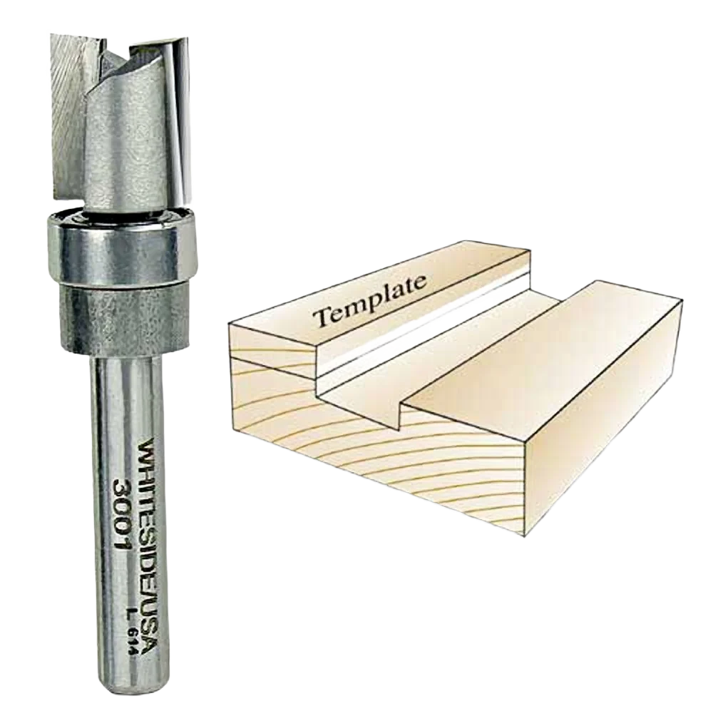 Environmentally Friendly Whiteside Template Bit 1 4 in. SH x 1 2 in. CD x 1 2 in. CL Genuine