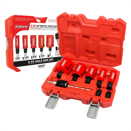 Original Design Diablo General Purpose Bi-Metal Hole Saw Set 9-Pack Consistent