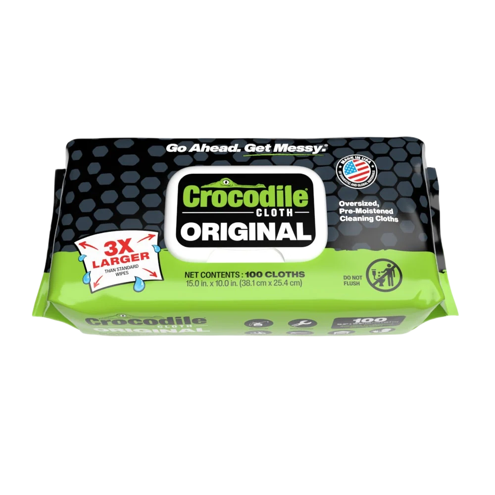 Flexible Crocodile Cloth Wipes 100-Pack Fine