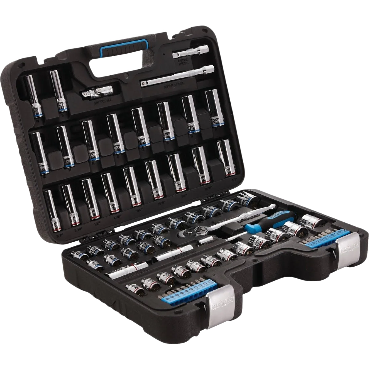 Authentic Channellock 3 8 in. Drive Standard Metric Socket Set 76-Piece Smart