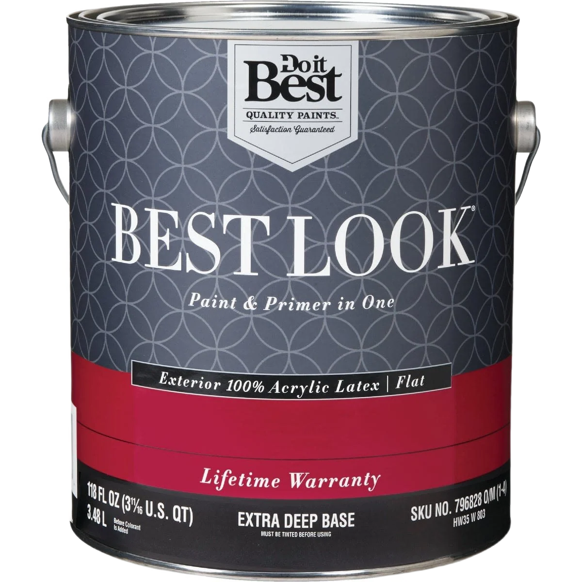 Minimalist Look Extra Deep Base Exterior Latex Flat Paint Primer In One 1 Gallon Easy-to-Use