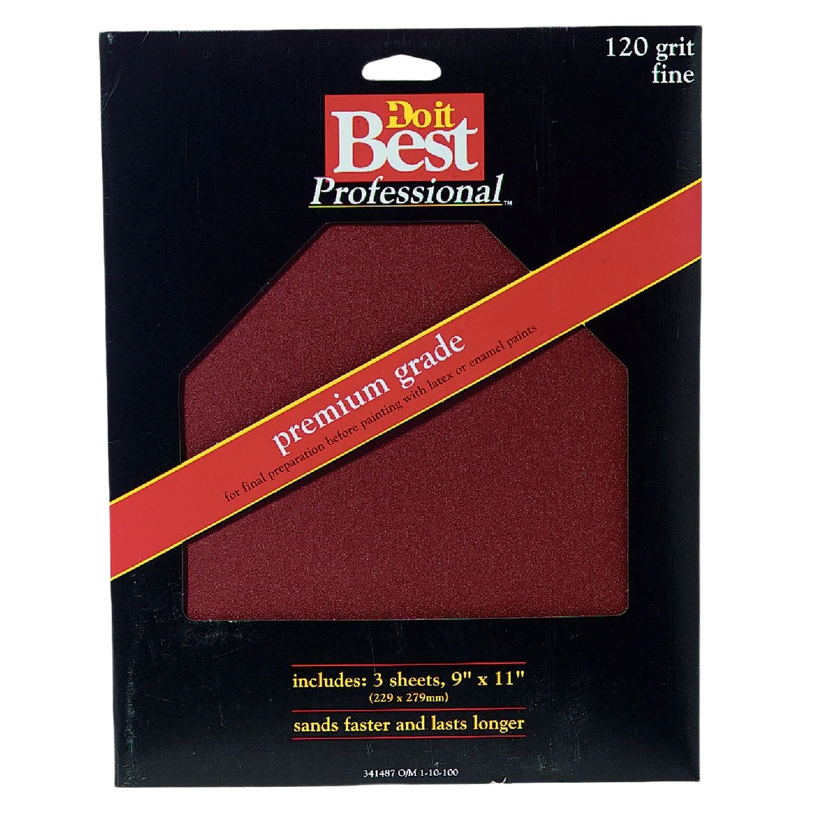 Excellent Do it 9 X 11 120-Grit Fine Premium Plus Sandpaper 3-Pack Elite
