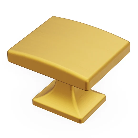 Smart Hickory Hardware 1-7 16 Brushed Golden Brass Forge Knob Fine
