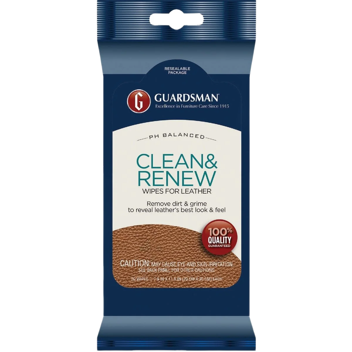 Eco-Friendly Guardsman Clean Renew Leather Care Wipes Contemporary