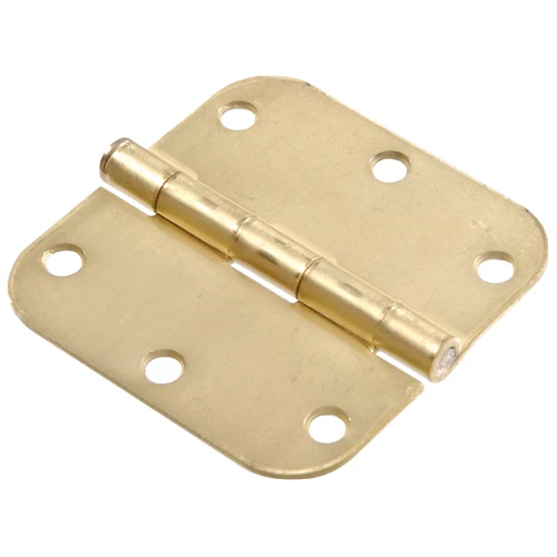 Elegant Hillman 3-1 2 Satin Brass 5 8 Corner Residential Door Hinge w Removable Pin Exceptional