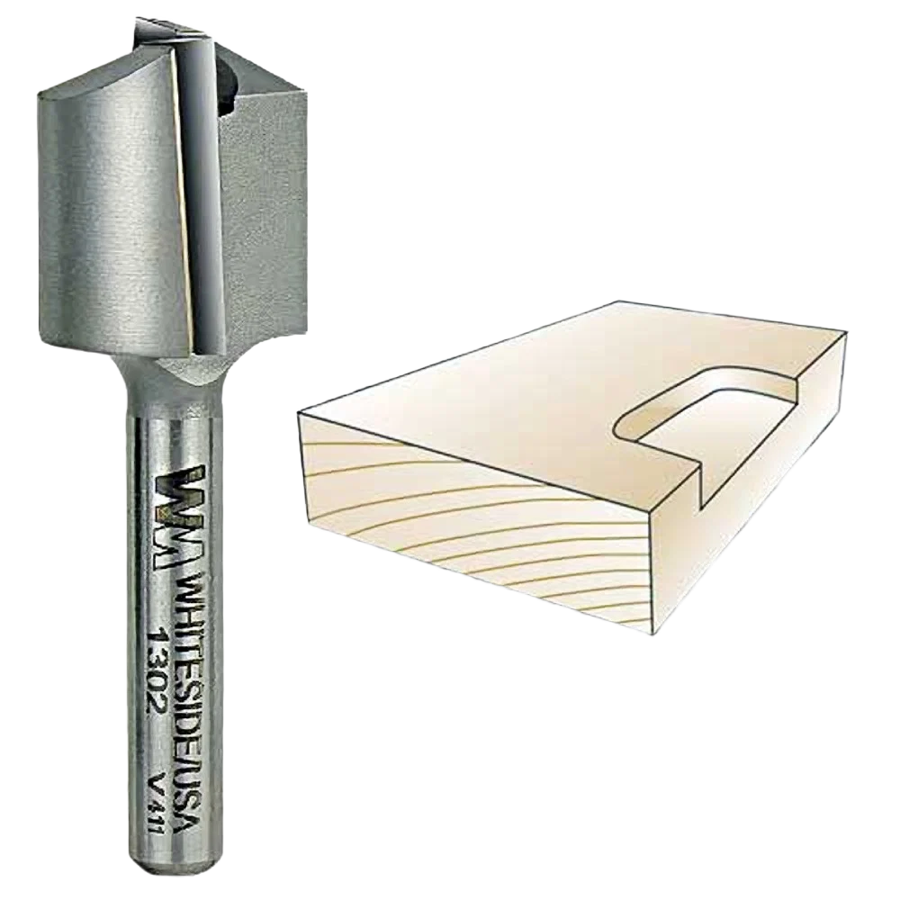 Recyclable Whiteside Straight Mortising Bit 1 4 in. SH x 3 4 in. CD x 3 4 in. CL Casual